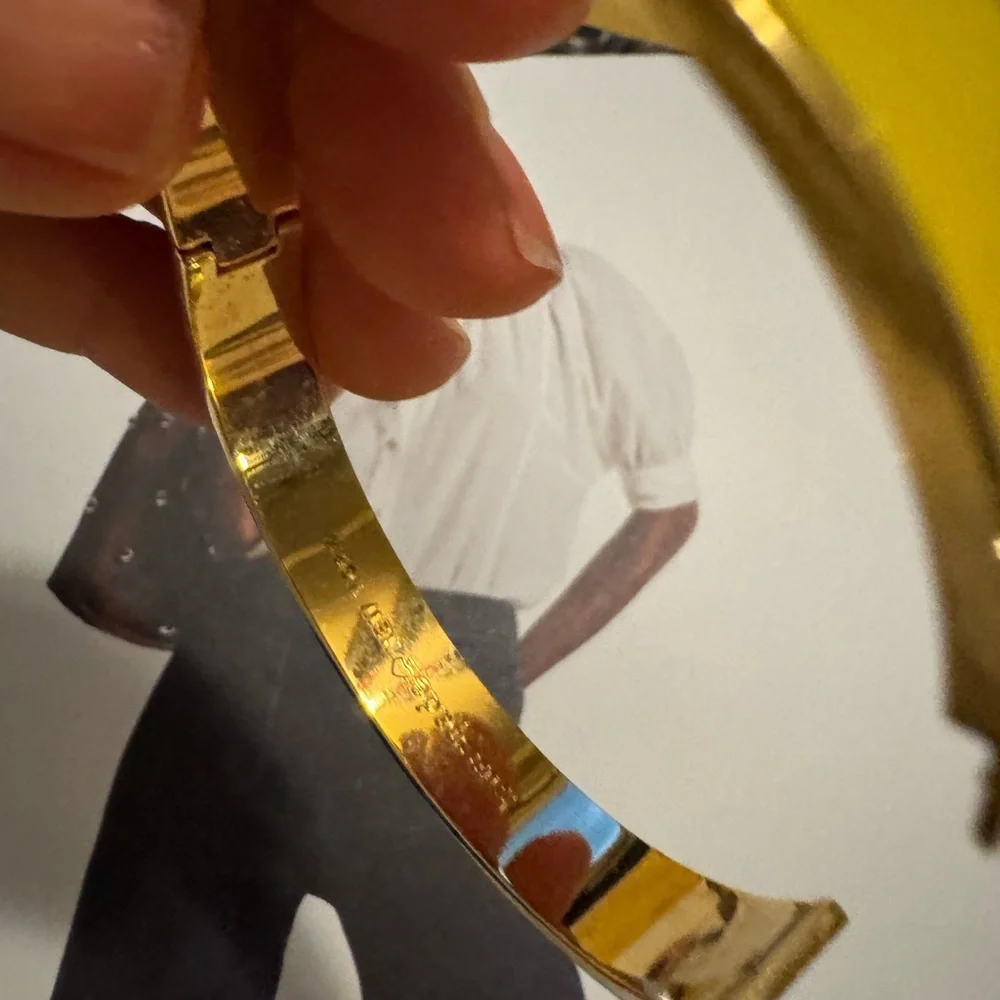 Kate Spade Yellow Gold Heart Bangle - Picture 3 of 5